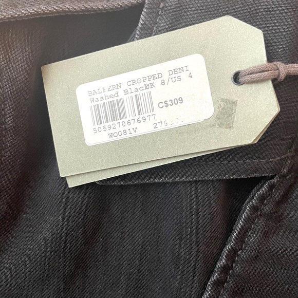 All Saints Balfern Cropped Denim Jacket - Picture 7 of 11